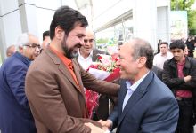 گزارش تصویری از استقبال دانشگاهیان و مردم شاهرود  از پروفسور علی اکبر جلالی  در دانشگاه صنعتی شاهرود